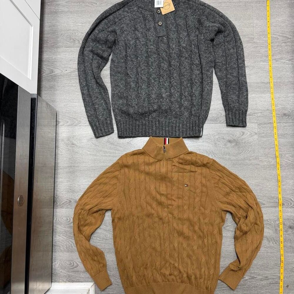 Tommy Hilfiger Weatherproof Mens Cable Sweater Lot of 2 Size S